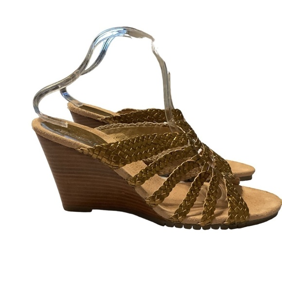 Aerosoles golden wedge sandals size‎ 9.5 - Picture 2 of 8